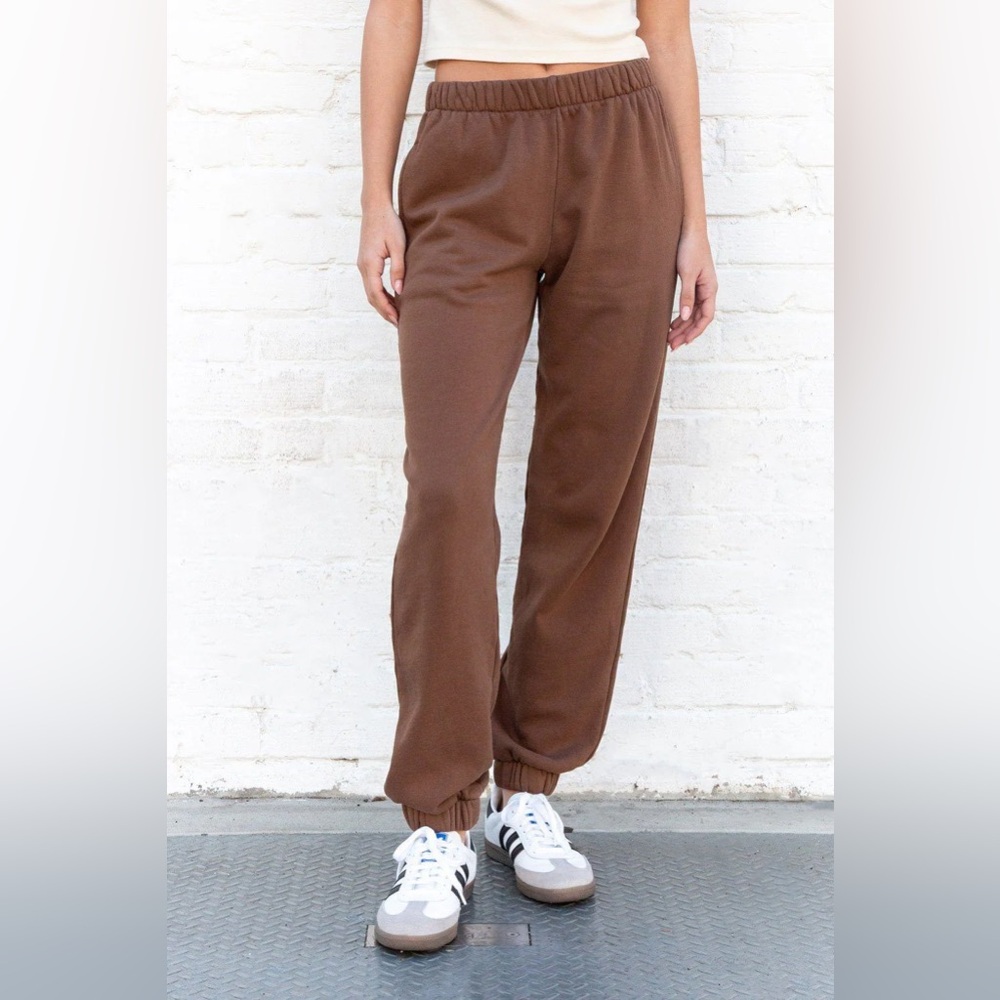 Brown Brandy Melville Rose Soft Sweatpants